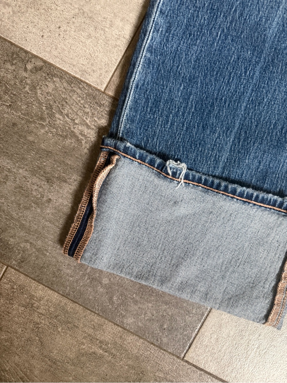 DAZE sz 29 EASTSIDE LOOSE CUFF IN RUSH HOUR Straight Leg Jeans - Picture 5 of 11